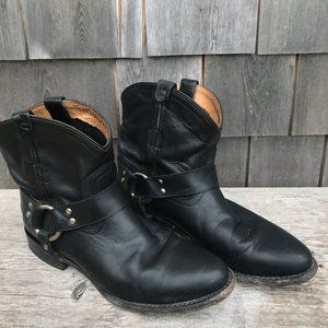Frye Wyatt Harness Bootie, Black 7.5